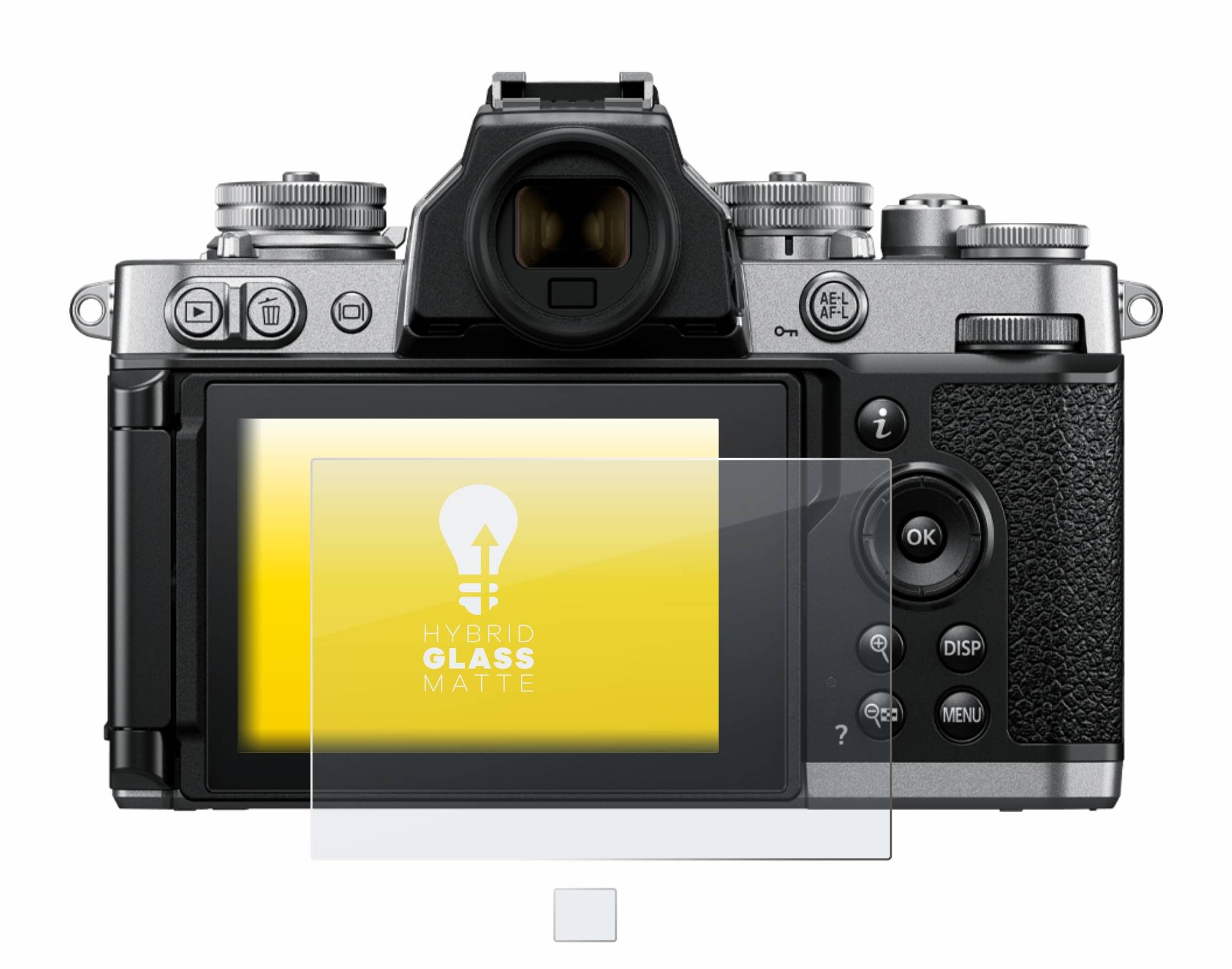 upscreen Hybrid Glas Matt Panzer-Folie für Nikon Z fc
