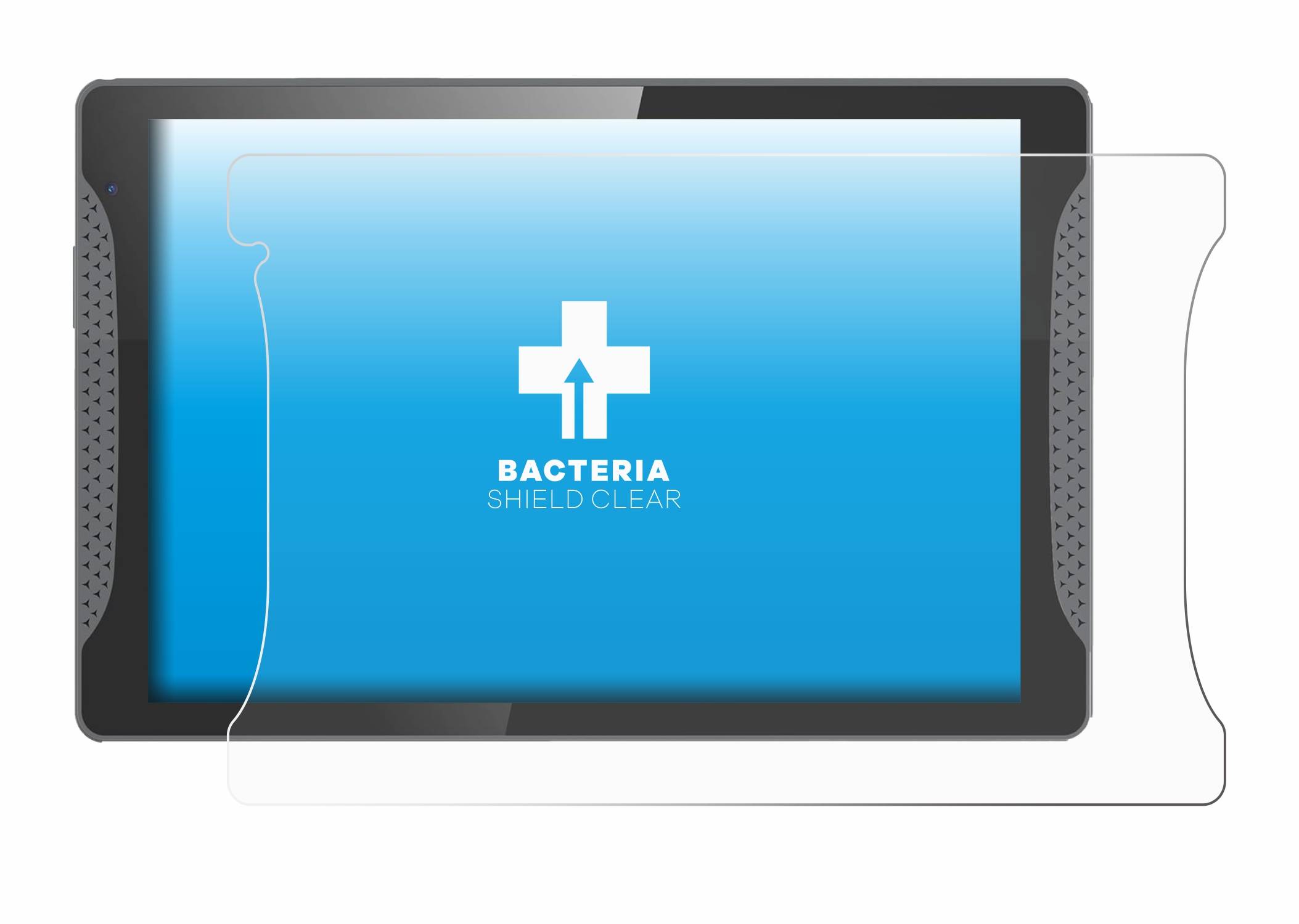 upscreen Bacteria Shield Schutzfolie für Logicom Multimedia Stand Pro - Antibakteriell