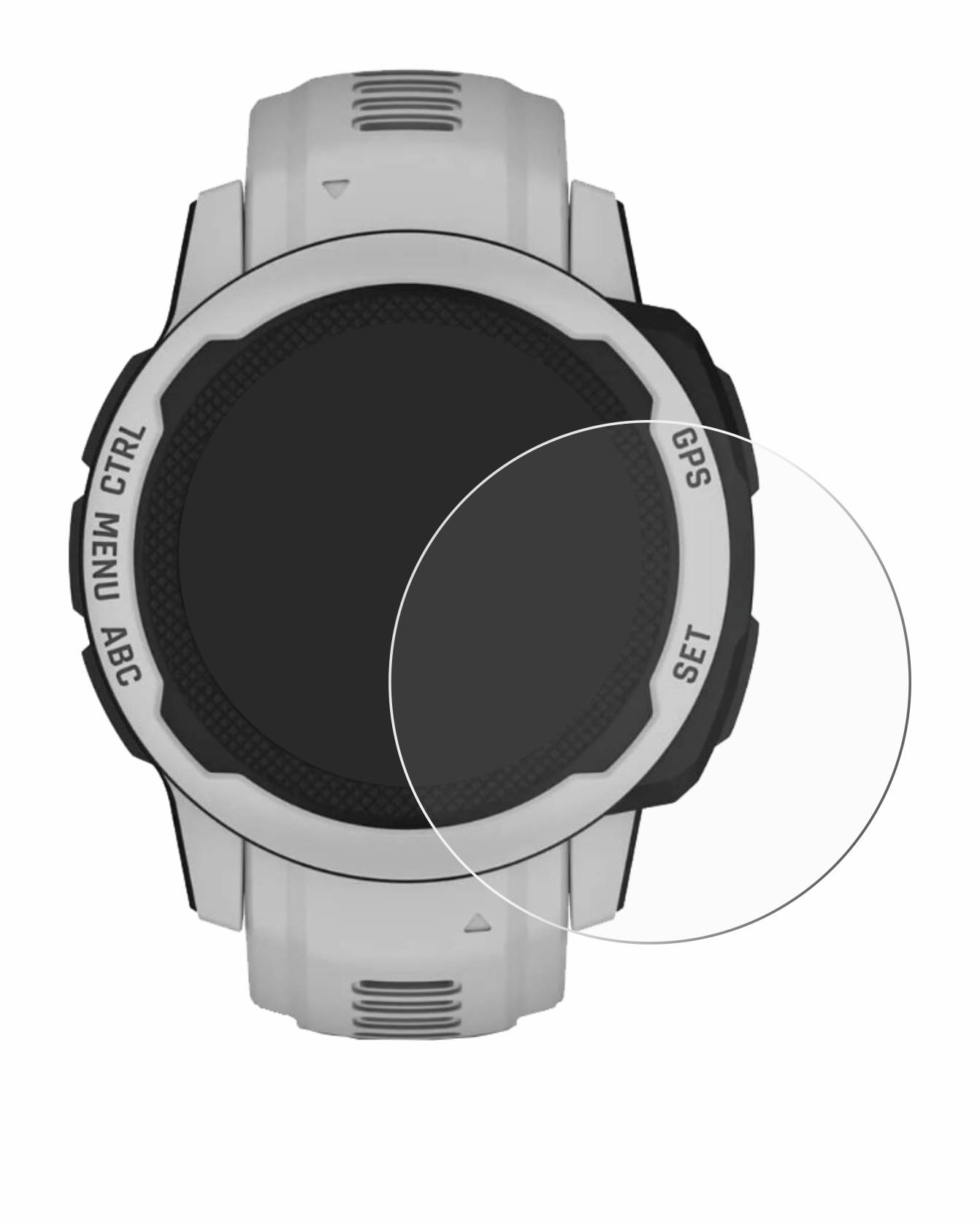 upscreen Scratch Shield Schutzfolie für Garmin Instinct 2S Solar (40 mm)