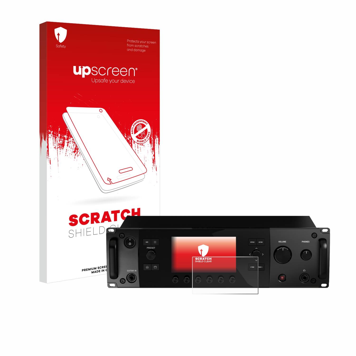 upscreen Scratch Shield Schutzfolie für Line 6 Helix Rack