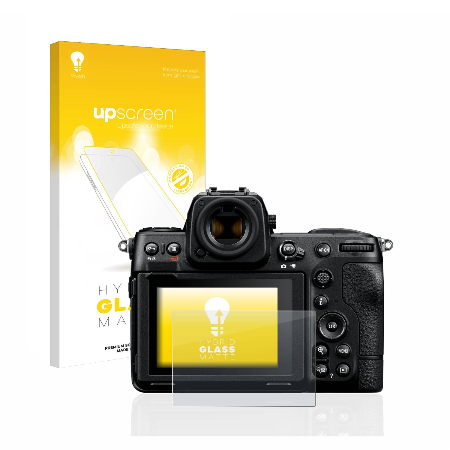 upscreen Hybrid Glas Matt Schutz-Folie für Nikon Z 8