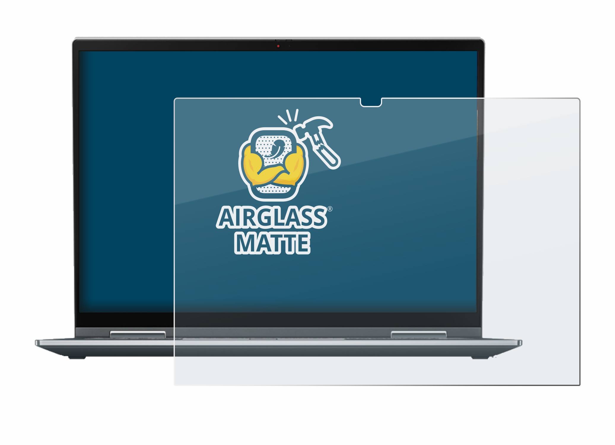 BROTECT AirGlass Matt Glas Schutz Folie für Lenovo ThinkPad X1 Yoga (6. Gen.)