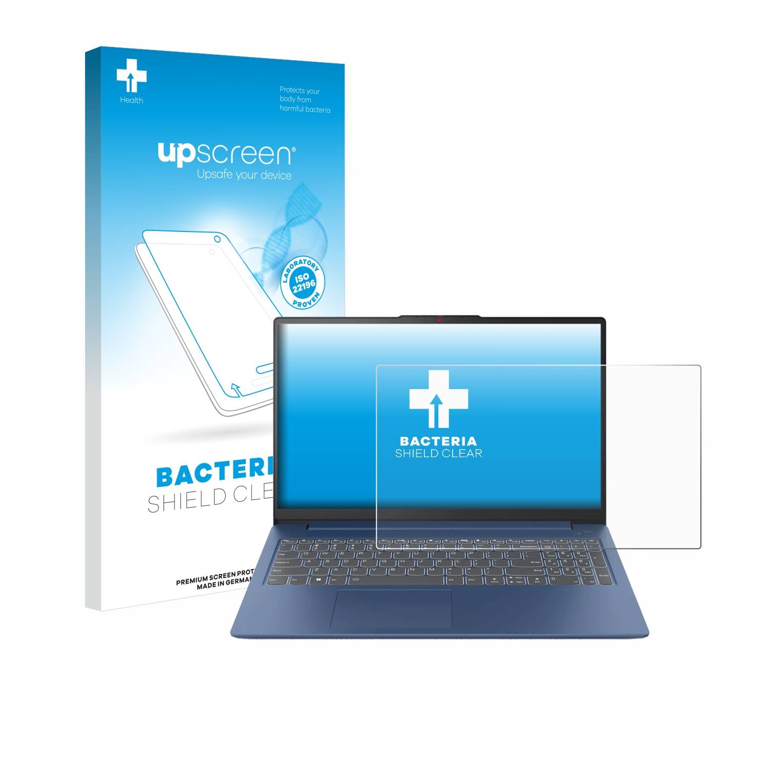 upscreen Bacteria Shield Schutzfolie für Lenovo IdeaPad Slim 3 Gen 8 15 - Antibakteriell