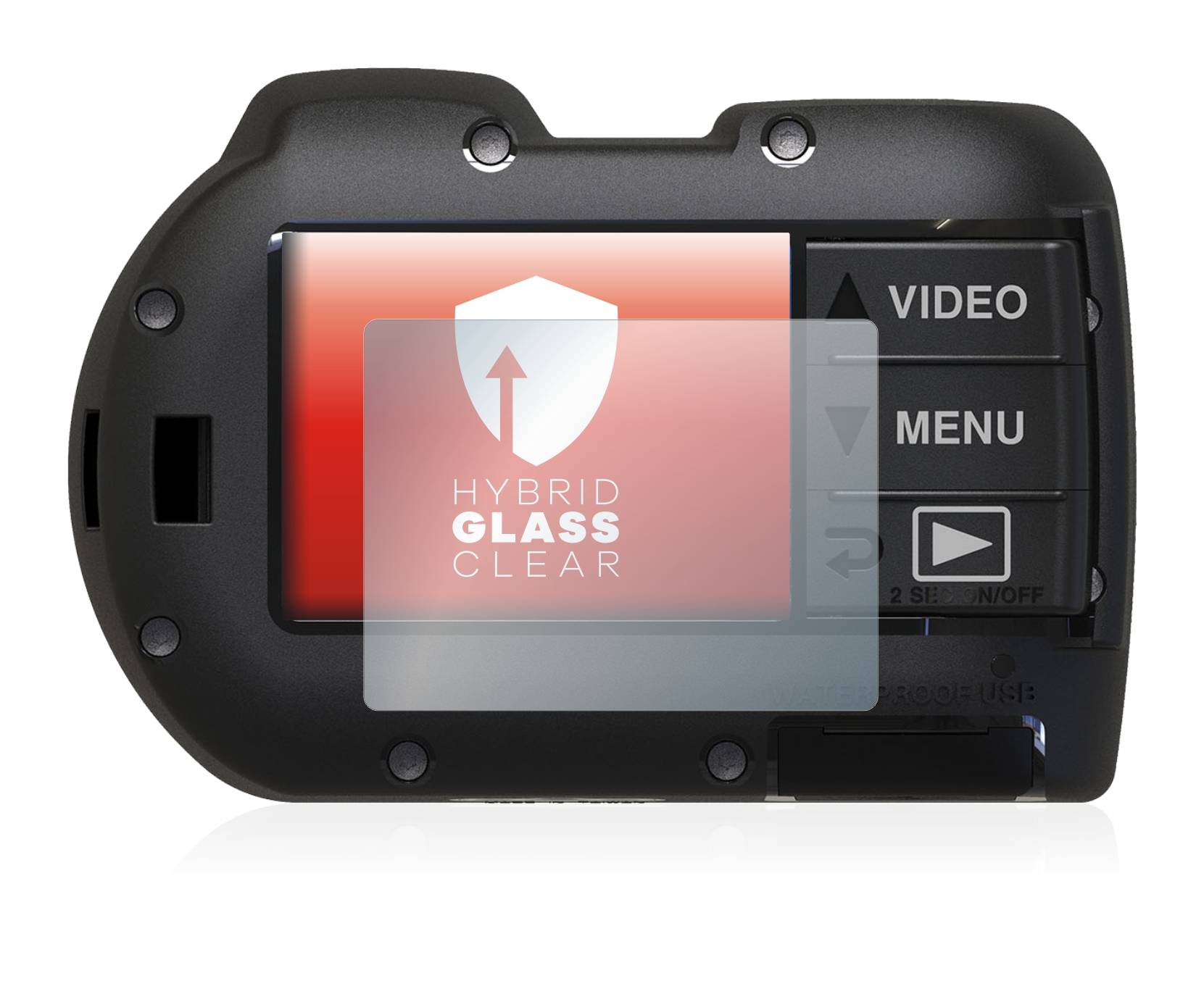upscreen Hybrid Glas Schutz-Folie für SeaLife Micro 3.0