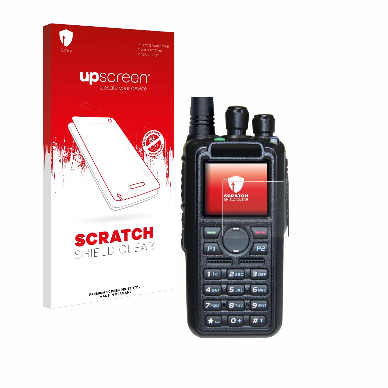 upscreen Schutzfolie für AnyTone AT-D878UV II Plus Kratzschutz Anti-Fingerprint Klar