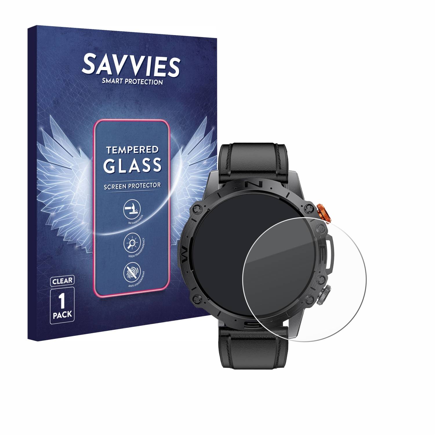 Savvies Clear Schutzglas für LIGE DFA-ST19 1.43