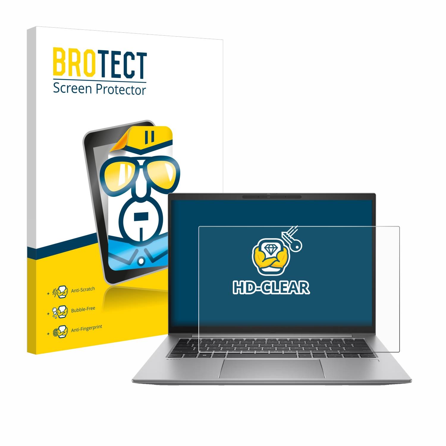 BROTECT Schutzfolie für HP Zbook Firefly 14 G10 Folie Klar Transparent
