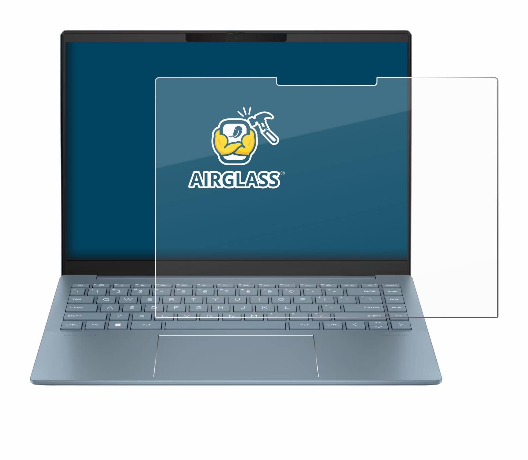 BROTECT AirGlass Glas Schutz-Folie für HP Pavilion Plus 14-ew - Schutzglas