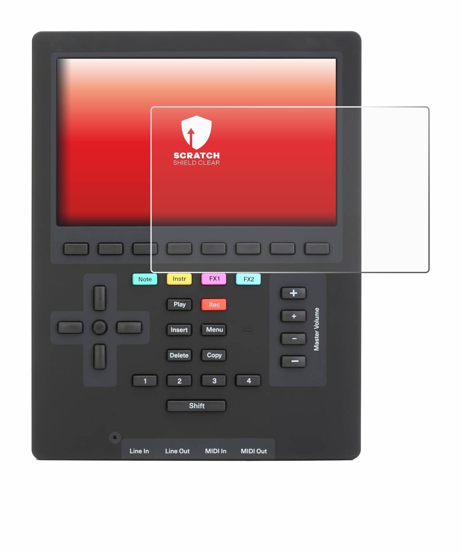 upscreen Scratch Shield Schutzfolie für Polyend Tracker Mini