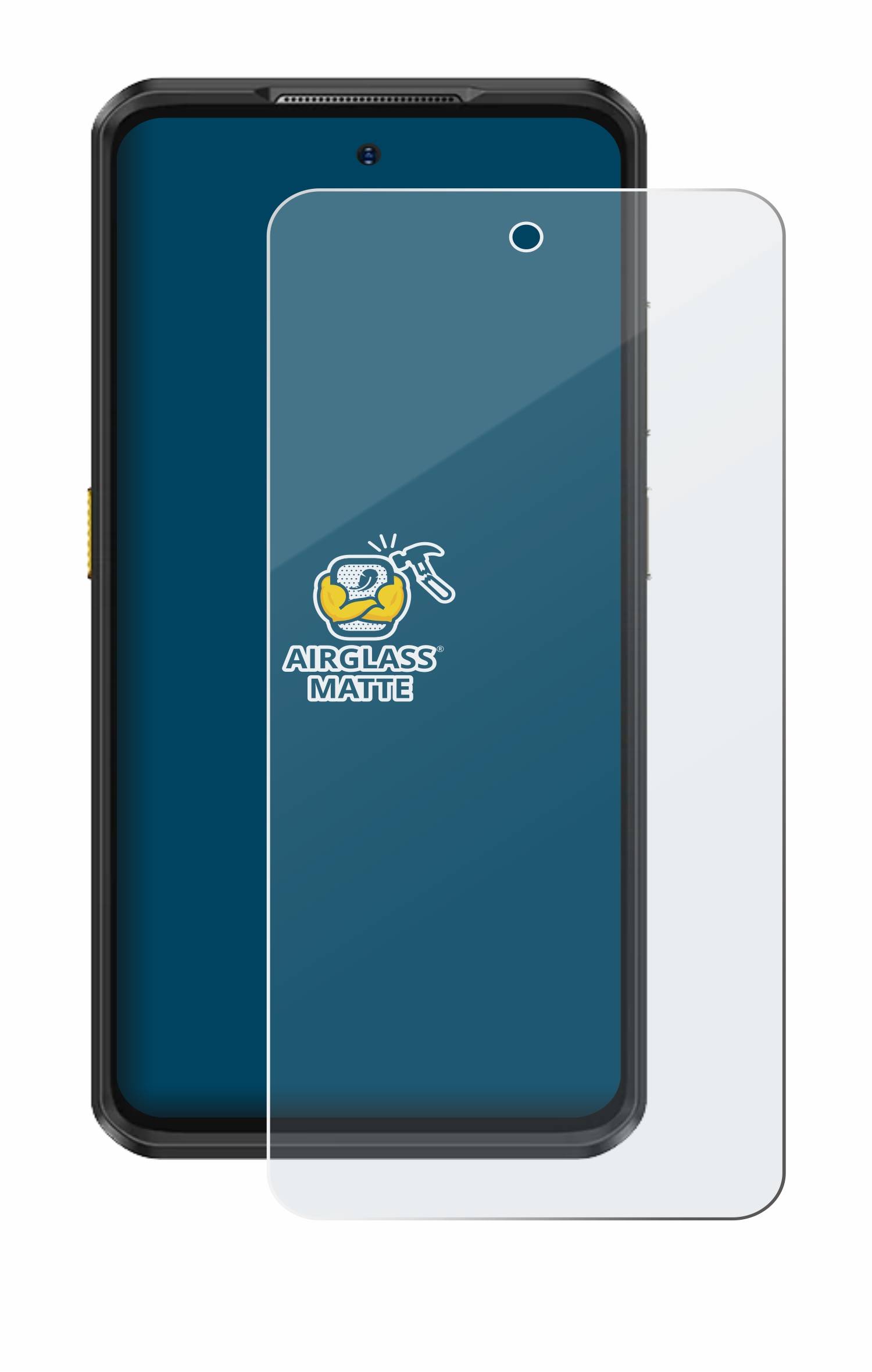 BROTECT AirGlass Flexible Schutz Glas Folie für Ulefone Armor 25T Pro Matt Entspiegelt