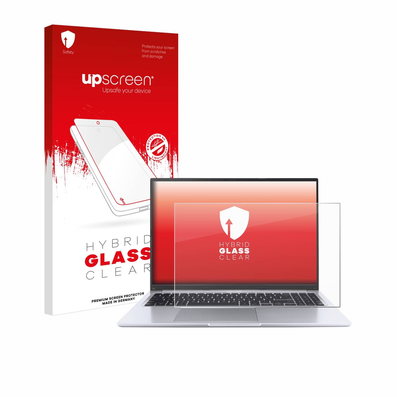 upscreen Hybrid Glas Schutz-Folie für ASUS Vivobook 16 X1605