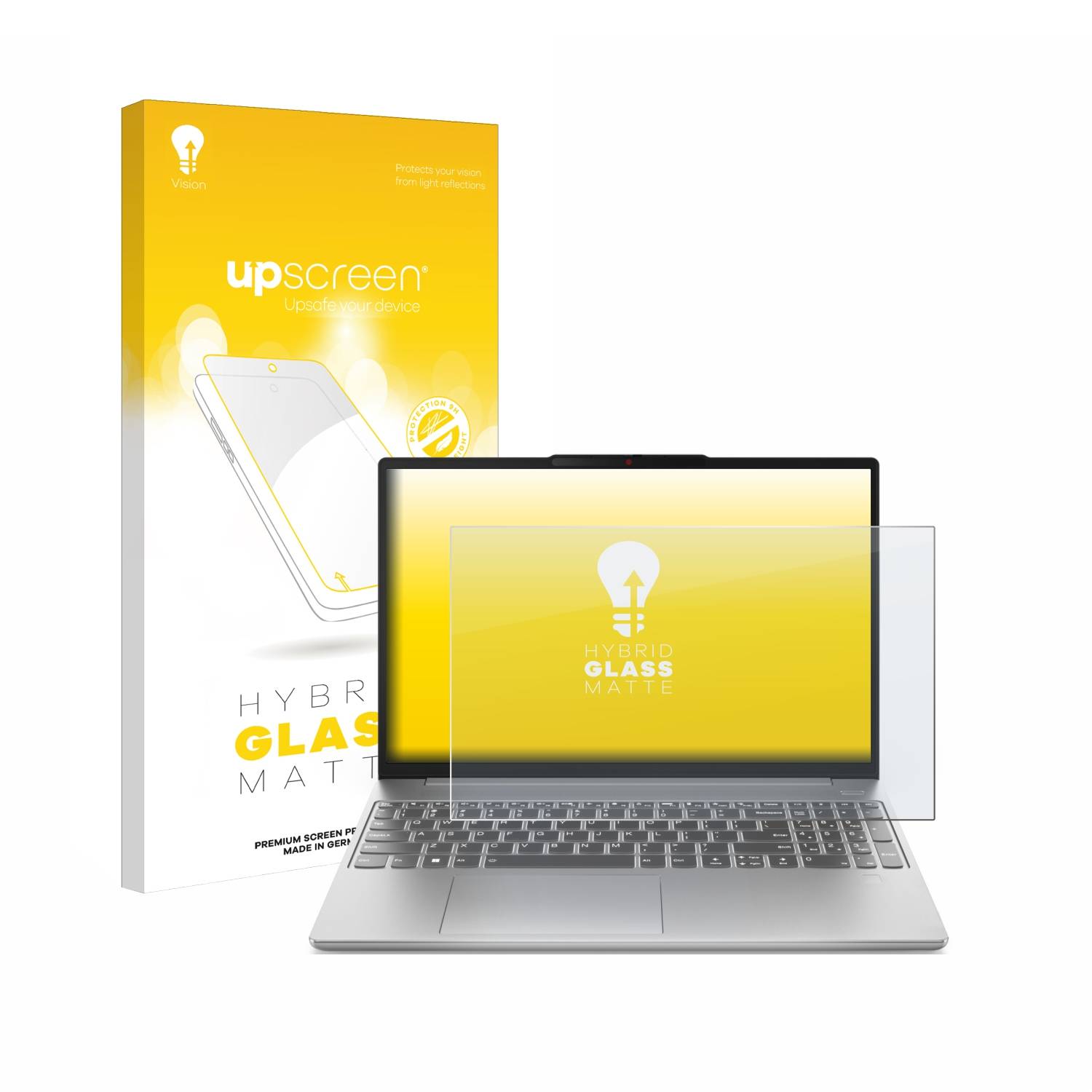 upscreen Hybrid Glas Matt Schutz-Folie für Lenovo IdeaPad Slim 5i Gen 9 16