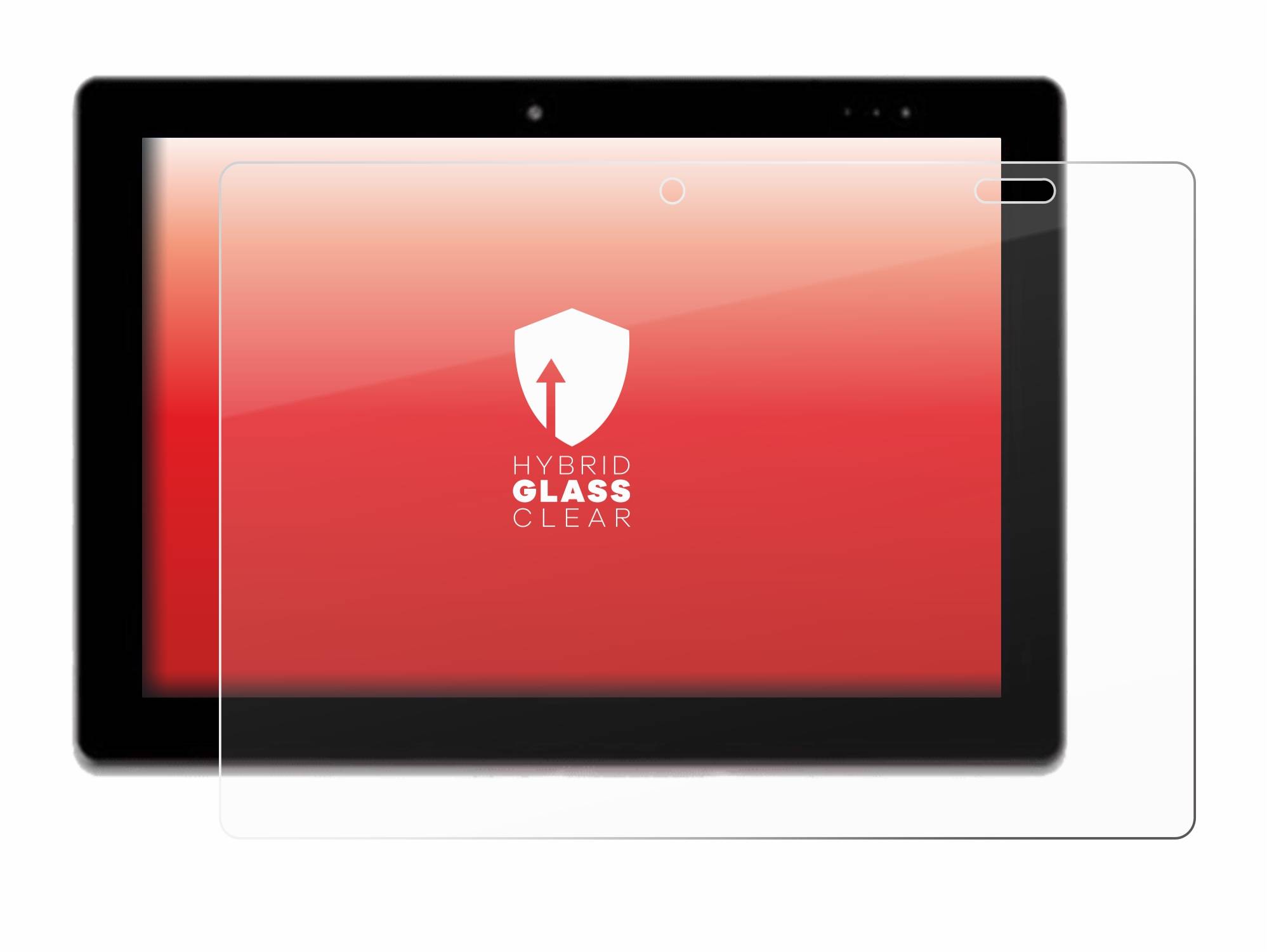 upscreen Hybrid Glas Schutz-Folie für Geo GeoPad 110