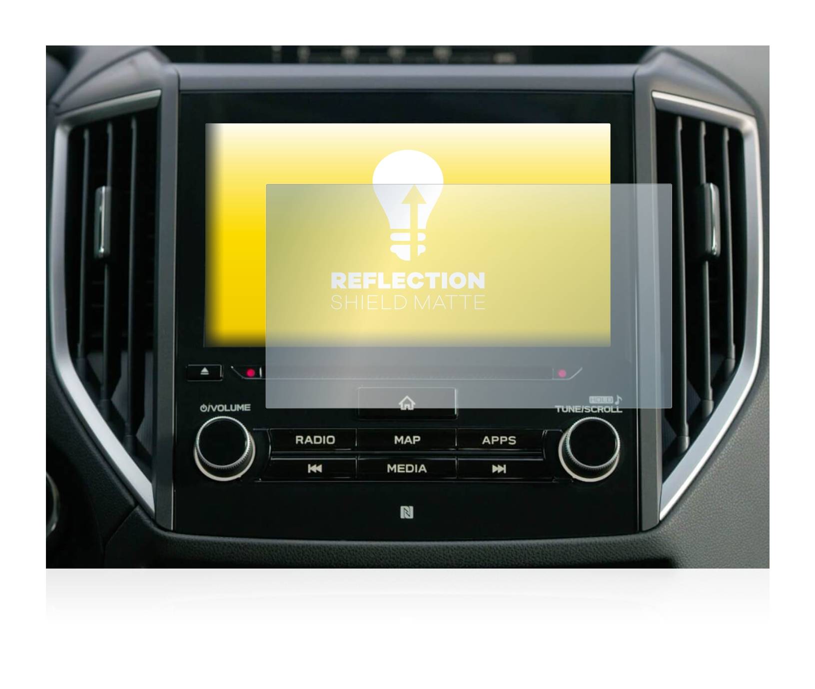 upscreen Schutzfolie für Subaru Ascent Starlink 8" 2019 Folie Matt Entspiegelt Anti-Reflex