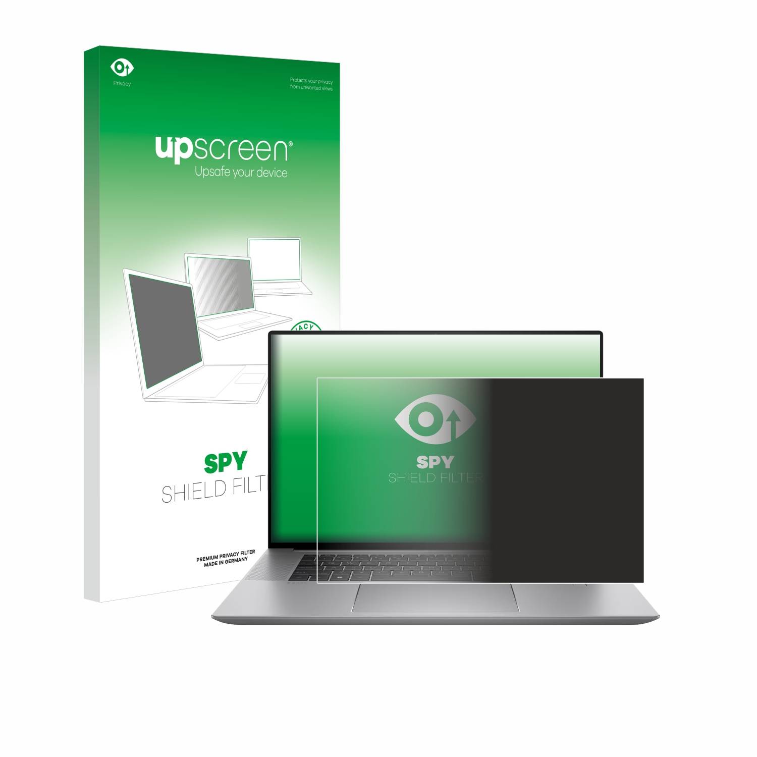 upscreen Blickschutzfilter für HP Zbook Studio 16 G10 Blaulichtfilter Sichtschutz Privacy Anti Spy abnehmbar