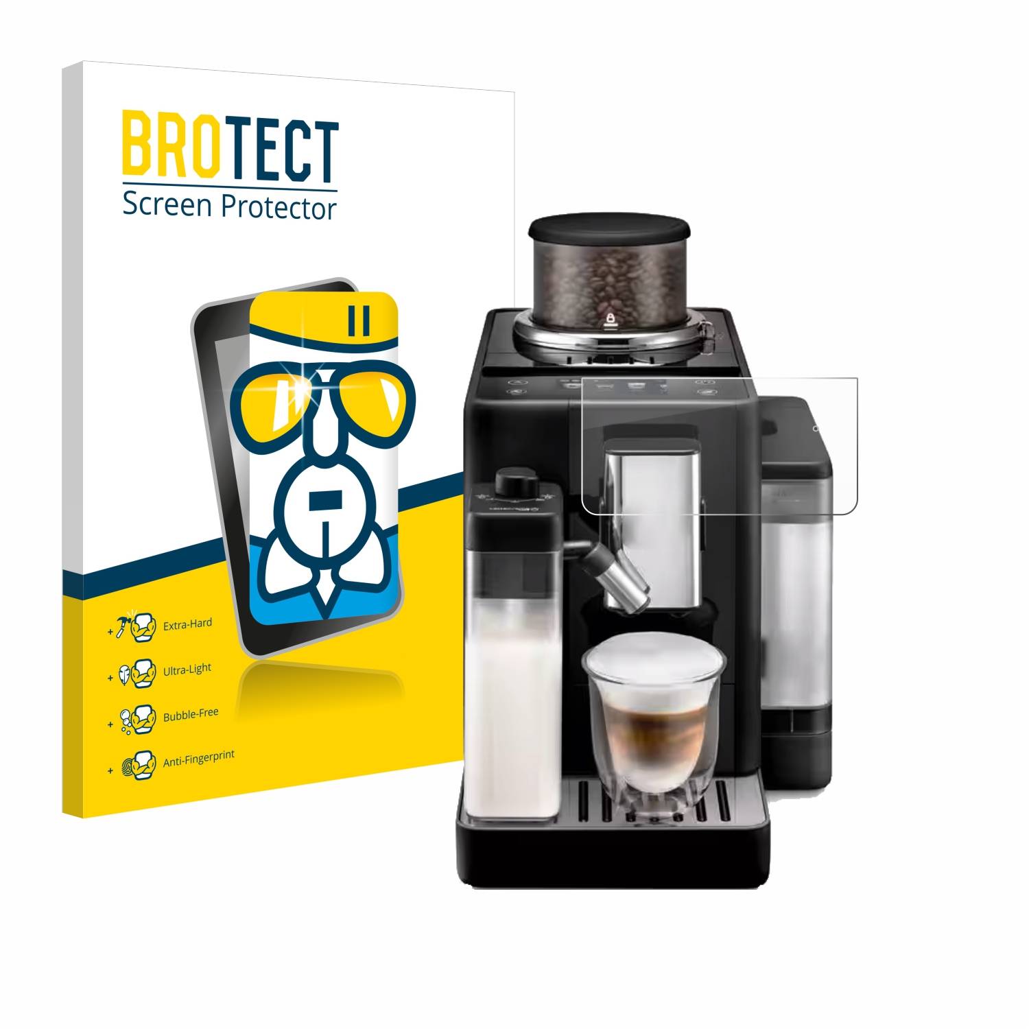 BROTECT AirGlass Flexible Schutz Glas Folie für DeLonghi Rivelia Klar Transparent