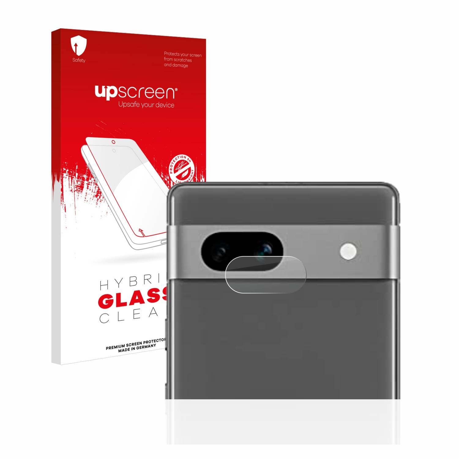 upscreen Hybrid Glas Schutz-Folie für Google Pixel 7a (NUR Kameraschutz)