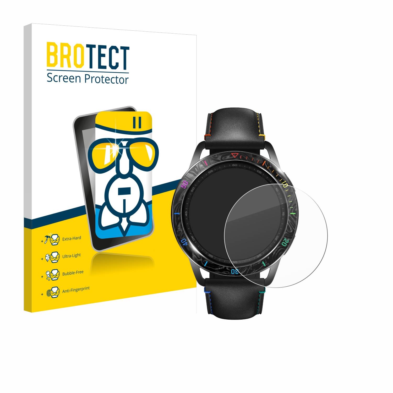 BROTECT AirGlass Glas Panzer-Folie für Xiaomi Watch S3 - Schutzglas