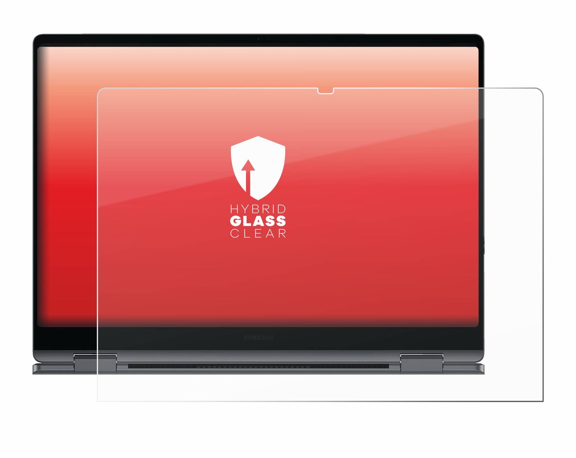 upscreen Hybrid Glas Schutz-Folie für Samsung Galaxy Book4 Pro 360 16