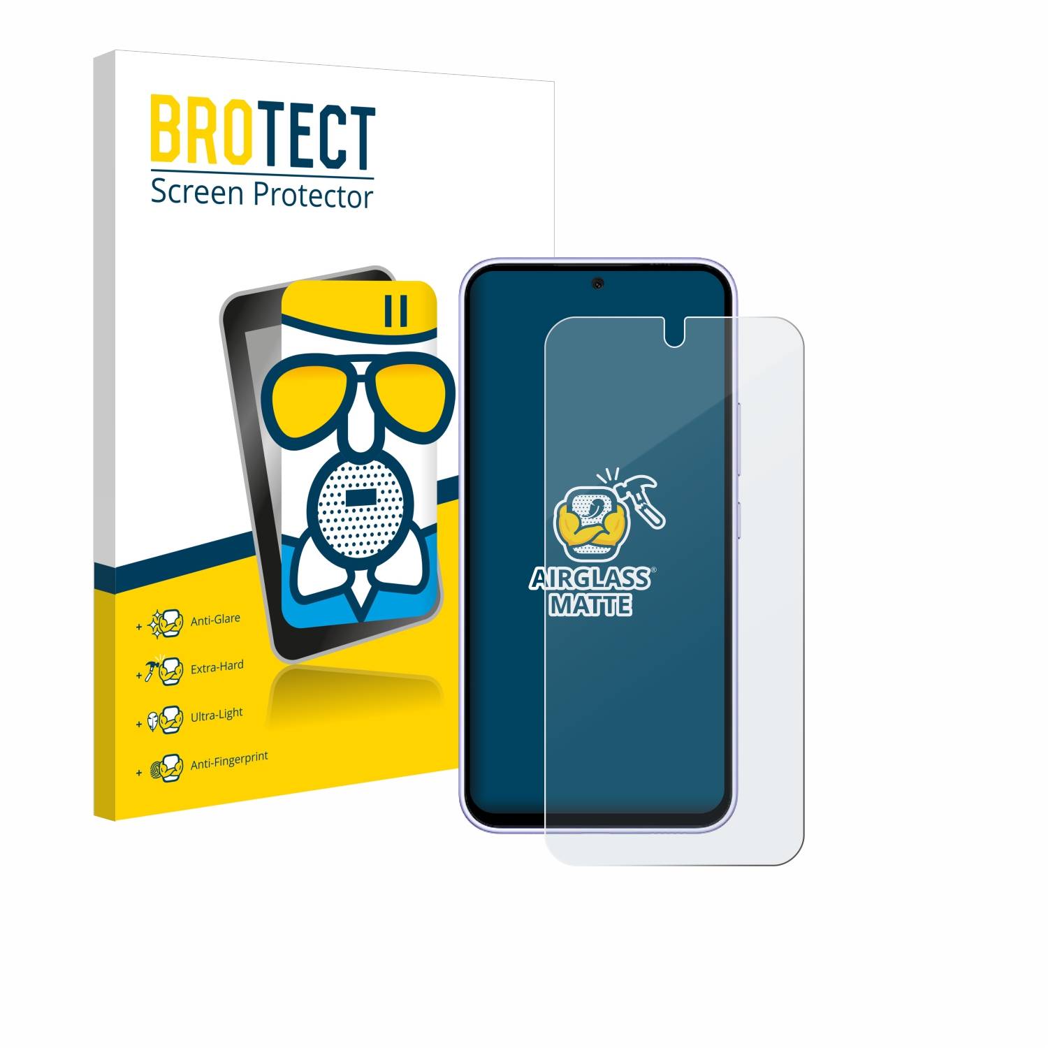 BROTECT AirGlass Matt Glas Panzer Folie für Samsung Galaxy A54 5G Enterprise Edition