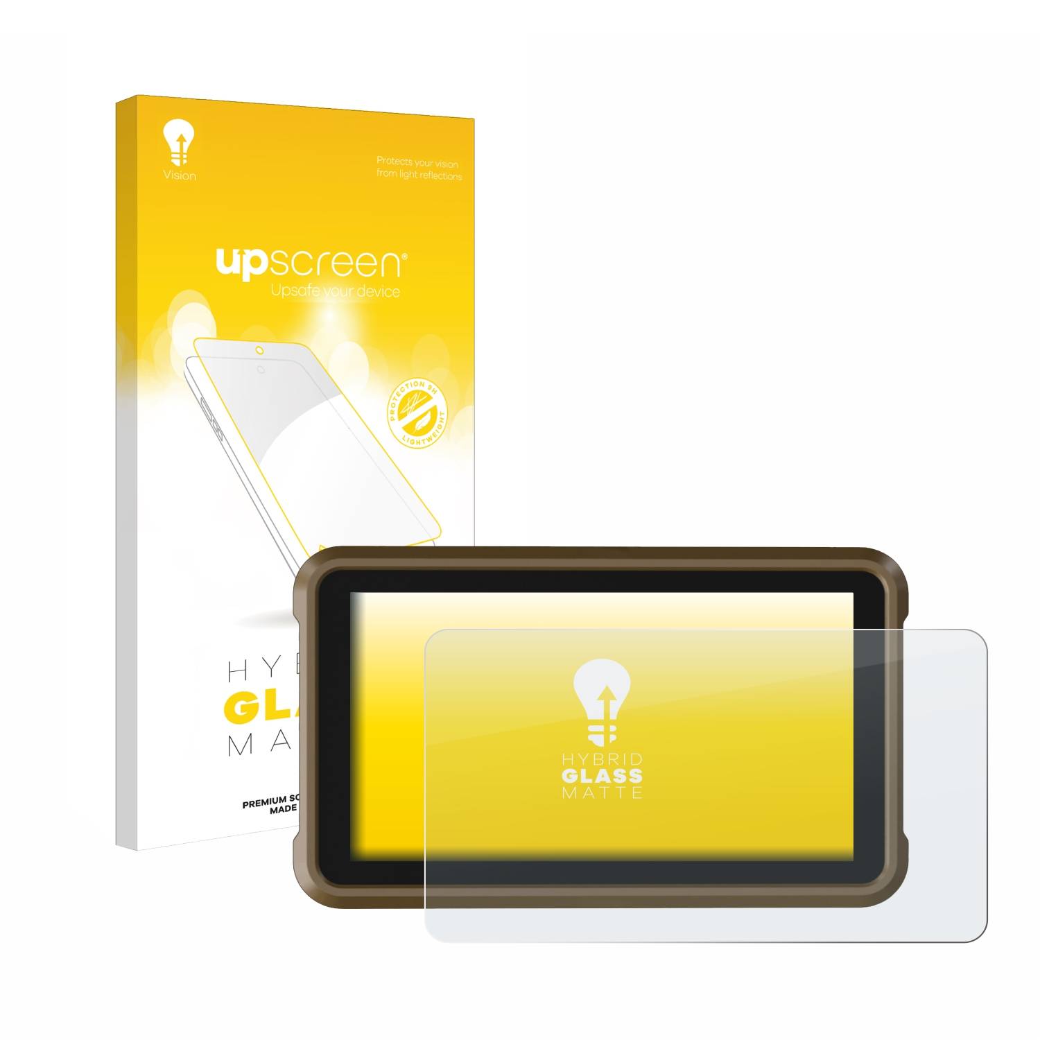 upscreen Flexible Schutz Glas Folie für Atomos Ninja Ultra Schutzglas 9H Hybridglas Matt Entspiegelt