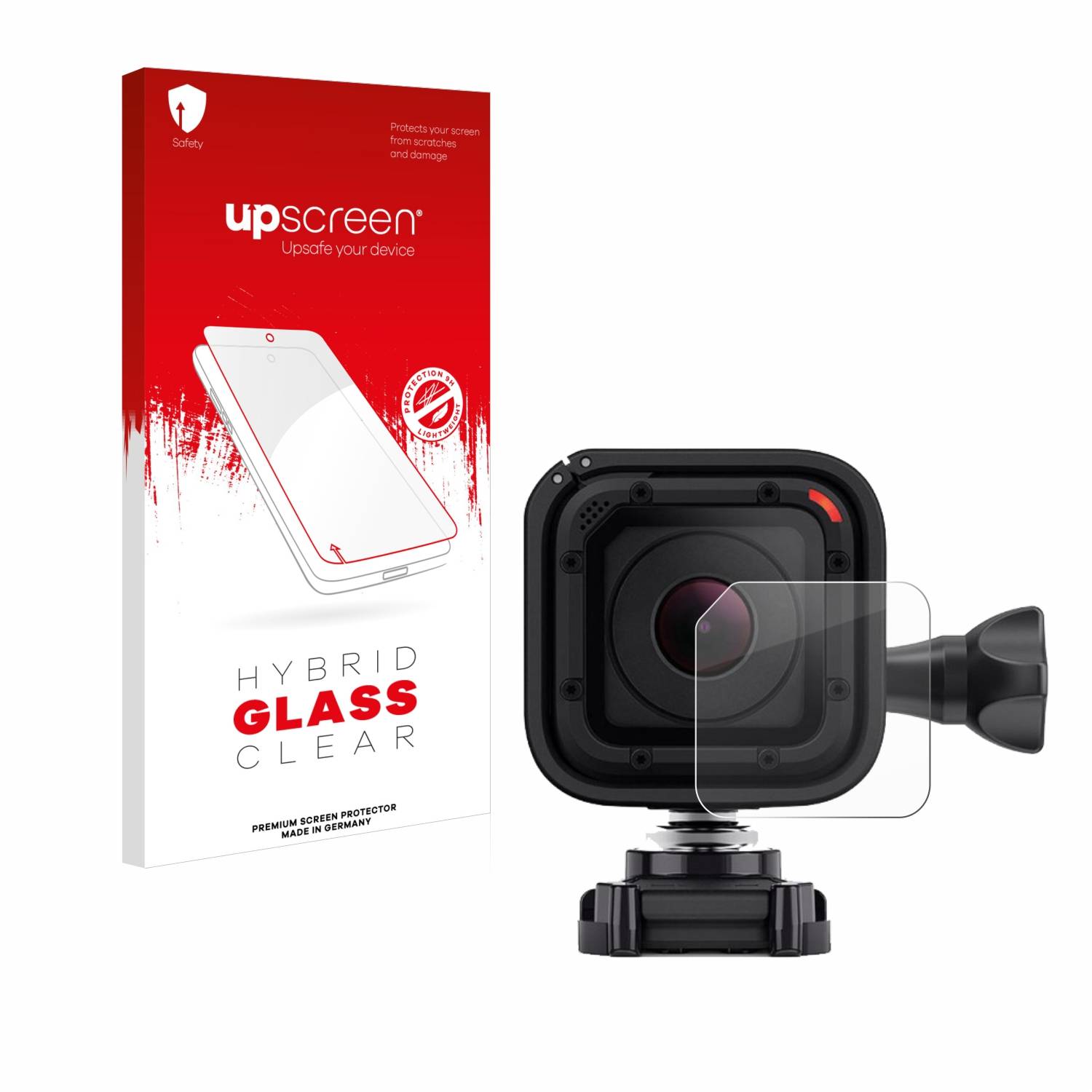 upscreen Hybrid Glas Panzer-Folie für GoPro Hero 4 Session Linse (Gehäuse)