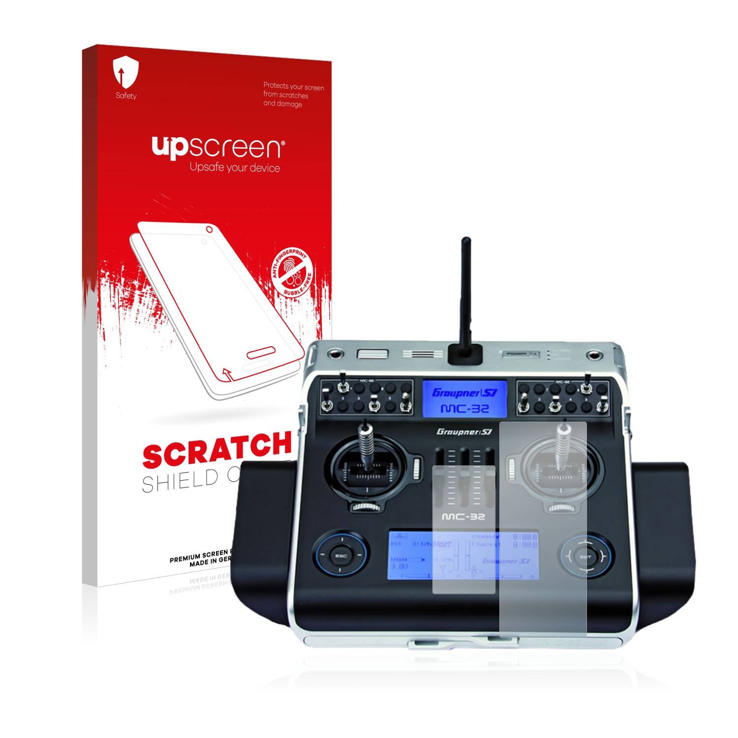 upscreen Scratch Shield Schutzfolie für Graupner MC-32 HoTT