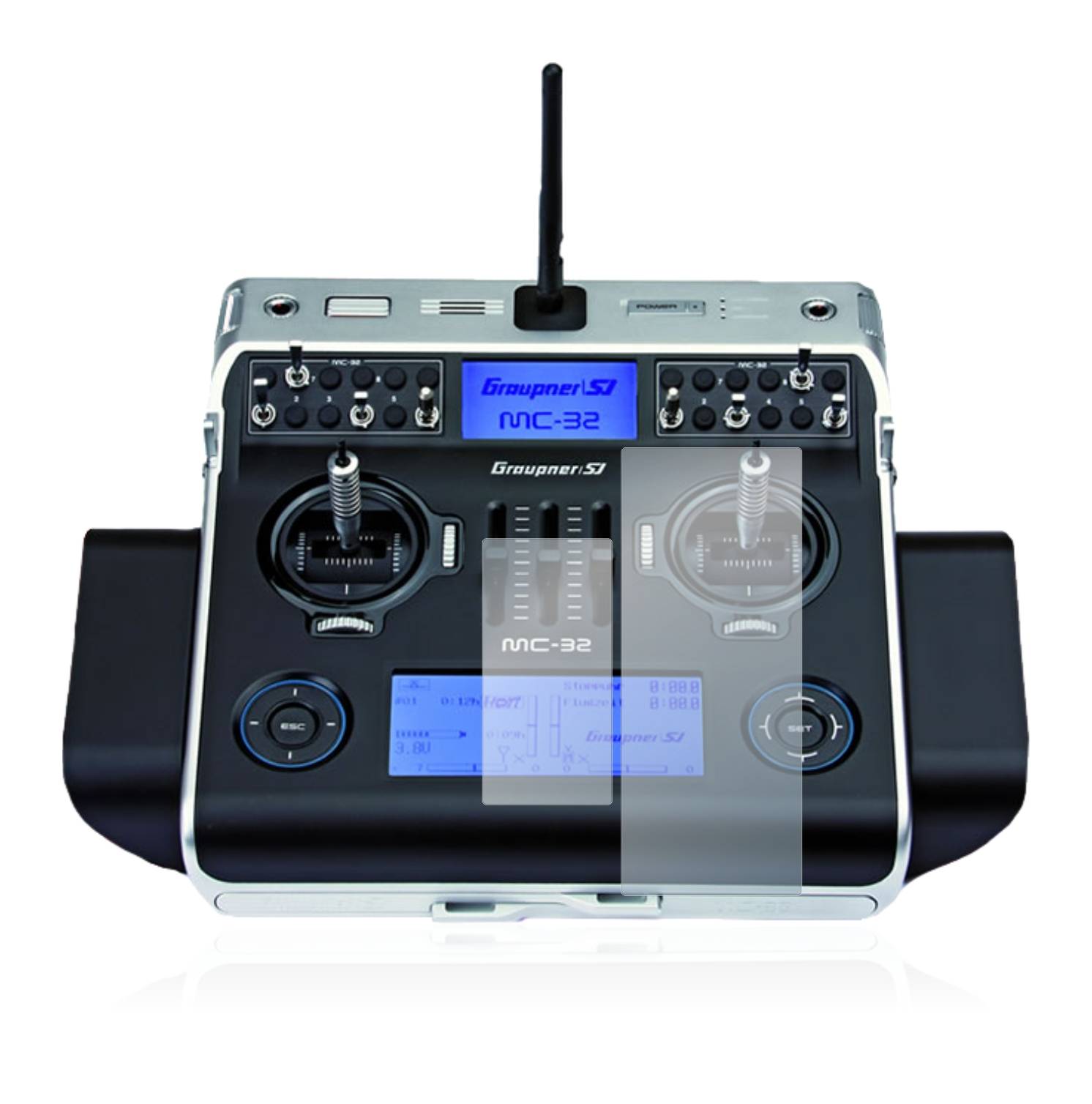 upscreen Scratch Shield Schutzfolie für Graupner MC-32 HoTT