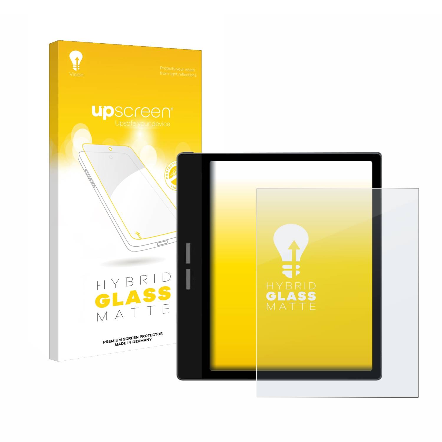 upscreen Hybrid Glas Matt Panzer-Folie für Bigme B751C