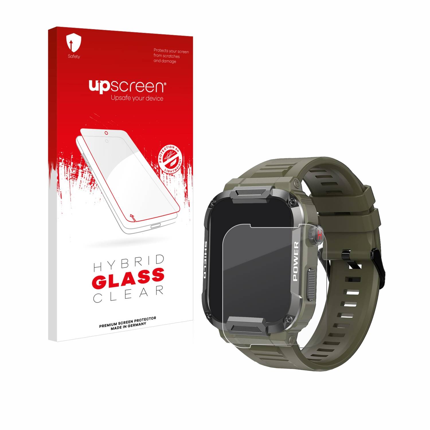 upscreen Hybrid Glas Schutz-Folie für Carneedi Mk66