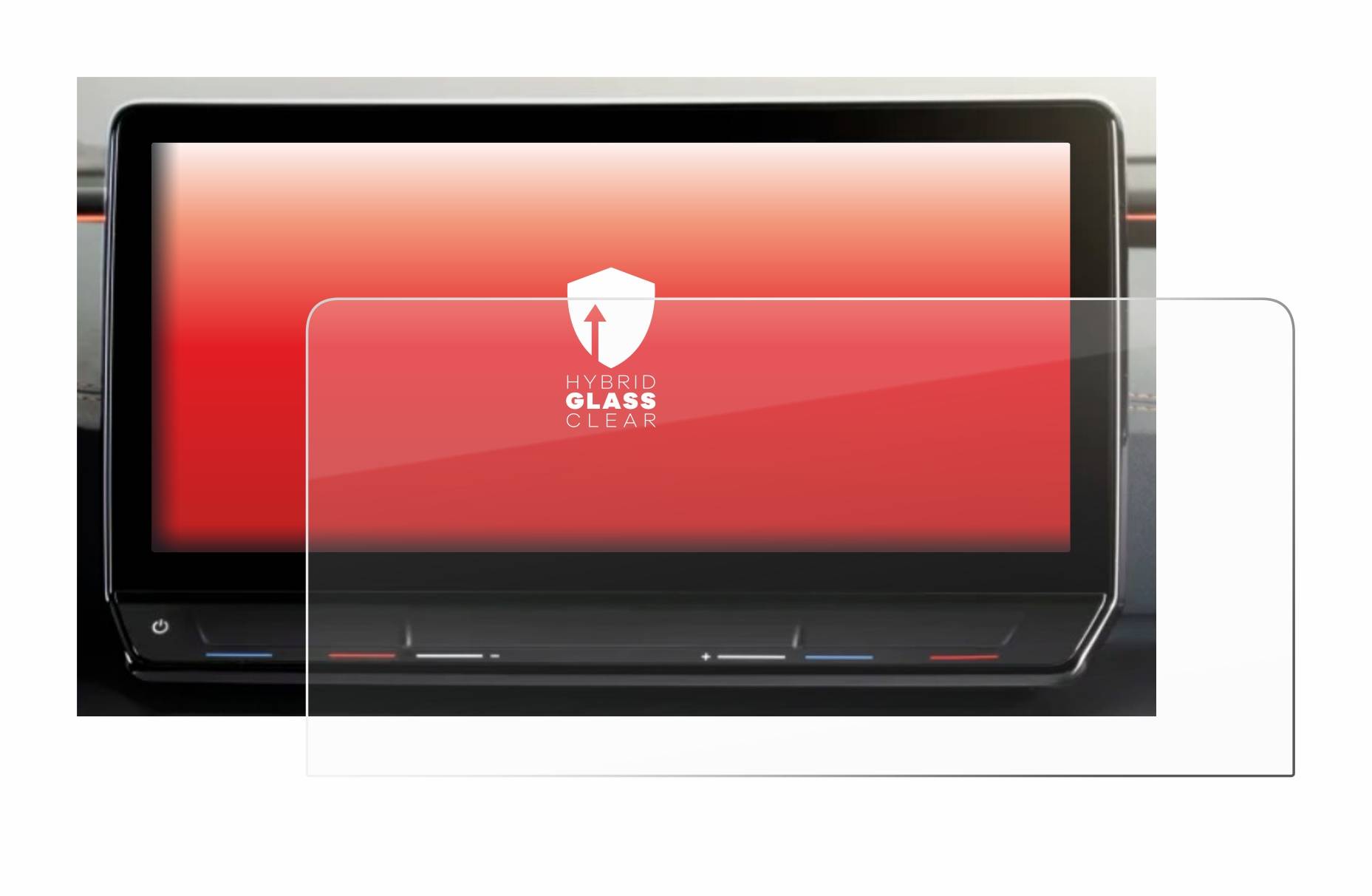 upscreen Hybrid Glas Schutz-Folie für Cupra Formentor 2020-2022 Infotainment System 10