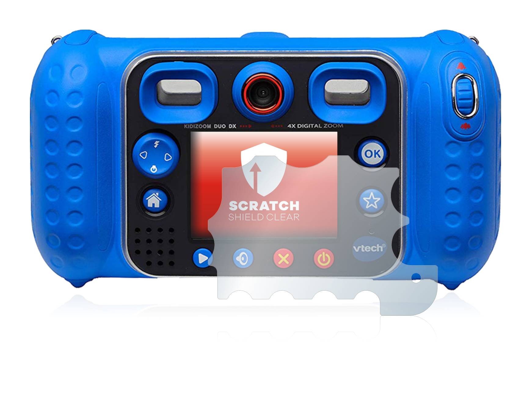 upscreen Schutzfolie für Vtech Kidizoom Duo DX Kratzschutz Anti-Fingerprint Klar