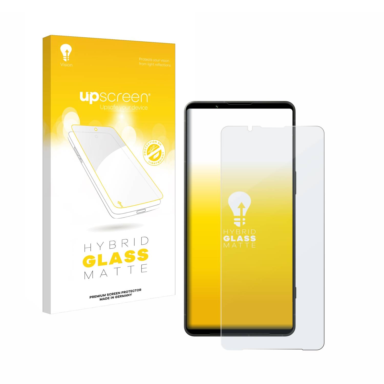 upscreen Hybrid Glas Matt Panzer-Folie für Sony Xperia 1 VI