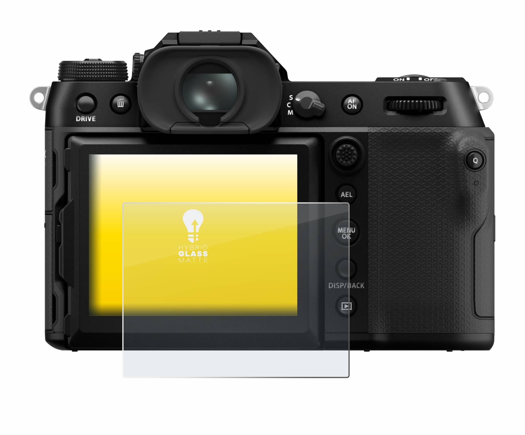 upscreen Flexible Schutz Glas Folie für Fujifilm GFX100S II Schutzglas 9H Hybridglas Matt Entspiegelt