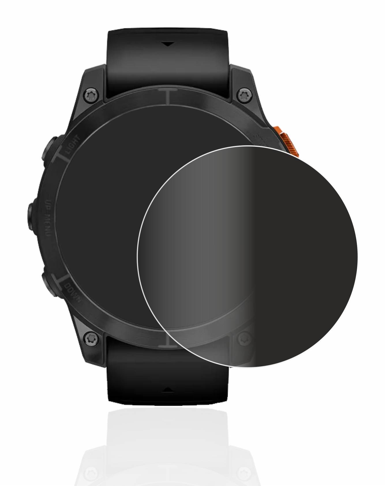 upscreen Spy Shield Sichtschutz-Folie für Garmin Fenix 7 Pro Solar (47 mm)