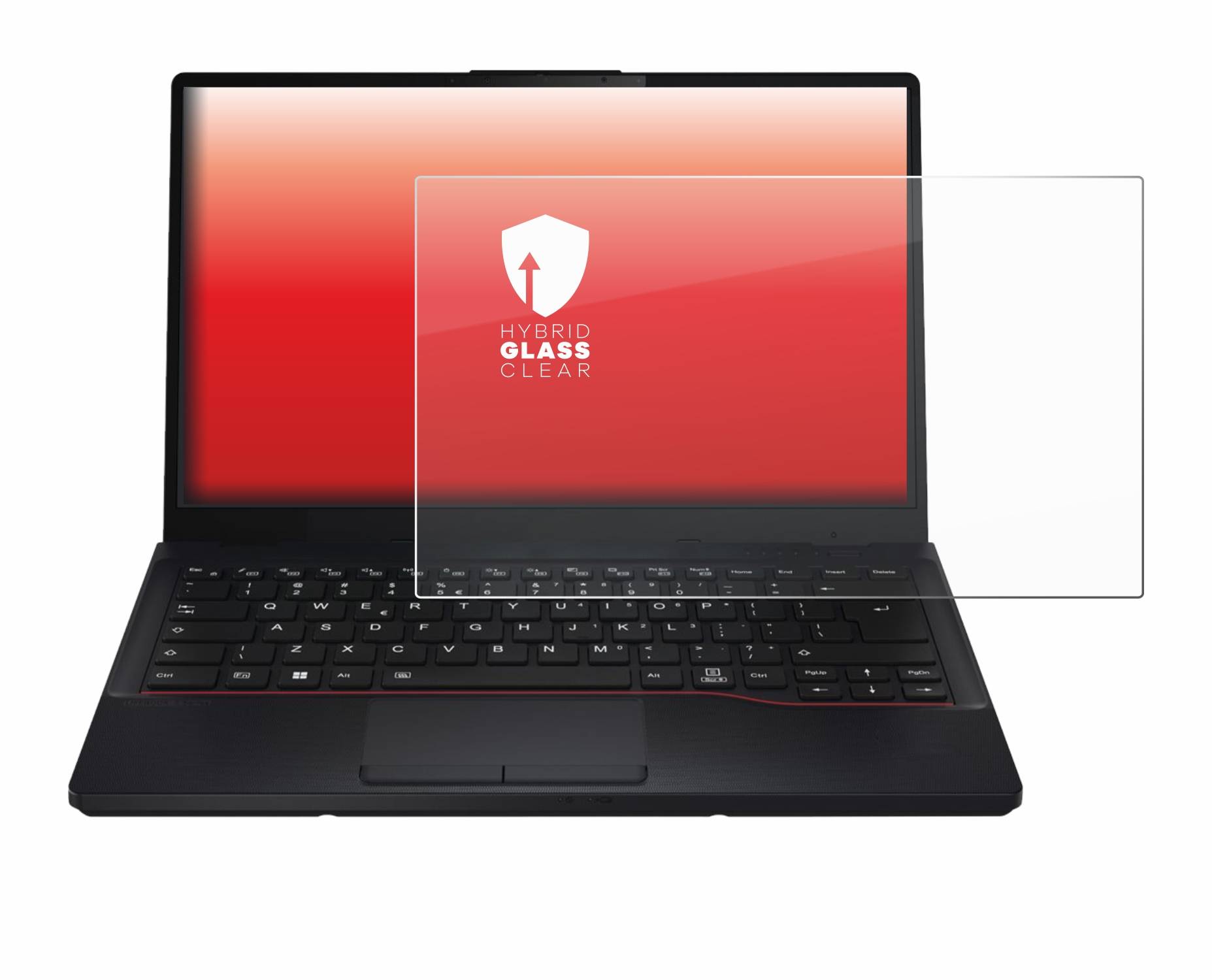 upscreen Hybrid Glas Schutz-Folie für Fujitsu Lifebook E5412