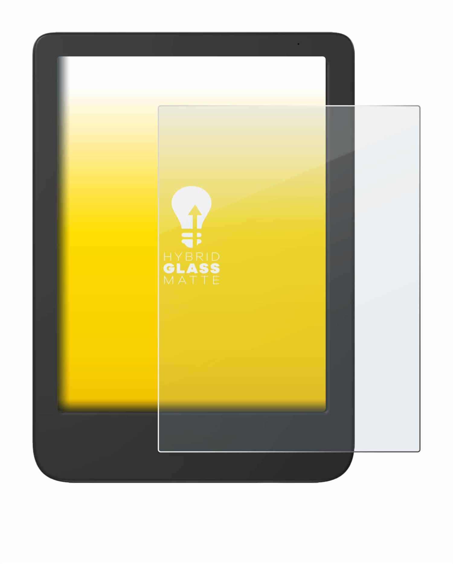 upscreen Flexible Schutz Glas Folie für Tolino Shine 5 Color 2024 Schutzglas 9H Hybridglas Matt Entspiegelt