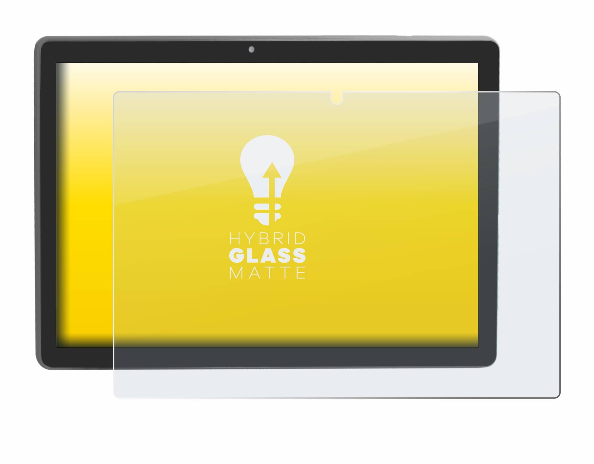 upscreen Flexible Schutz Glas Folie für Majestic Tab-912 4G Schutzglas 9H Hybridglas Matt Entspiegelt