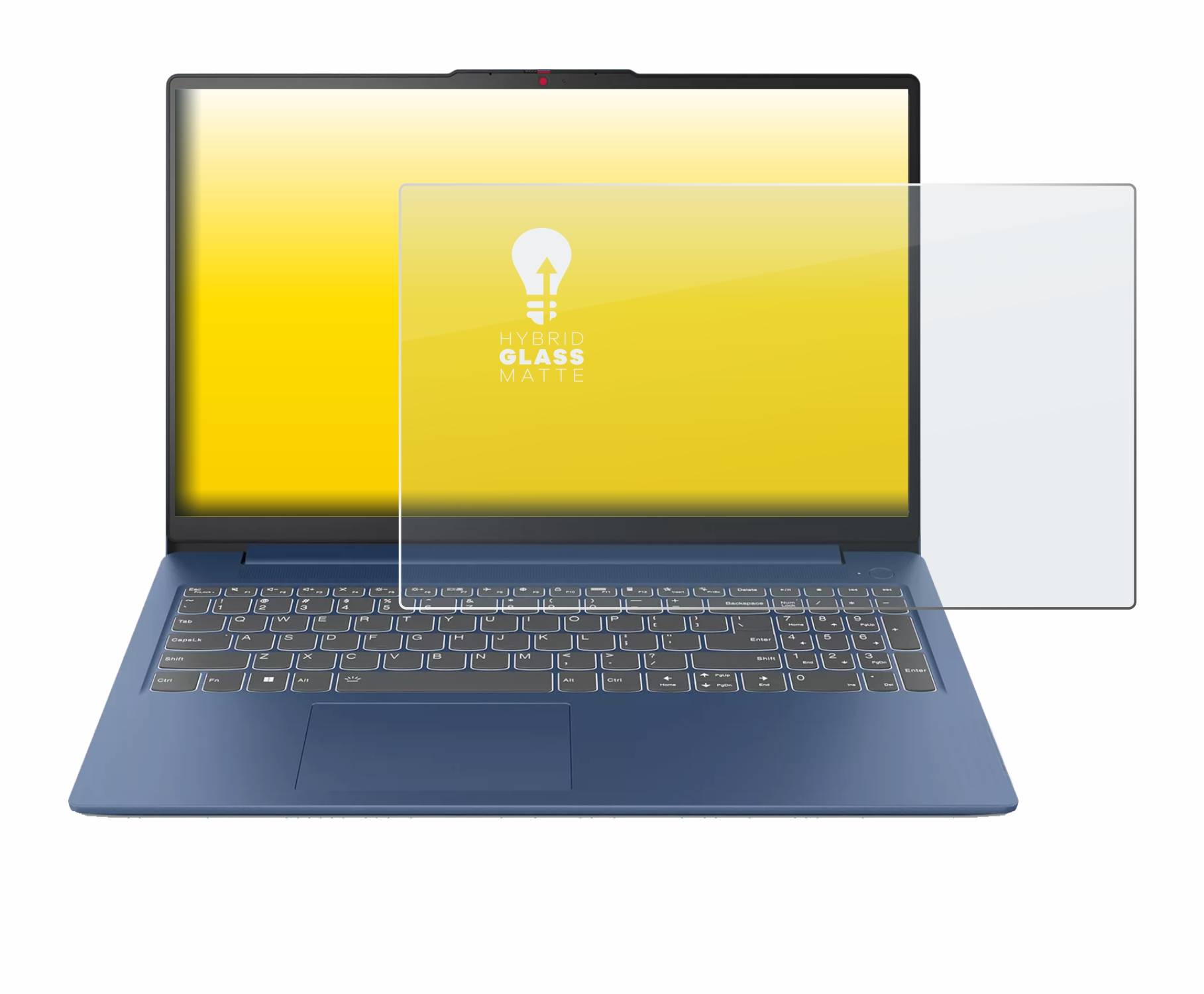 upscreen Hybrid Glas Matt Panzer-Folie für Lenovo IdeaPad Slim 3 Gen 8 15