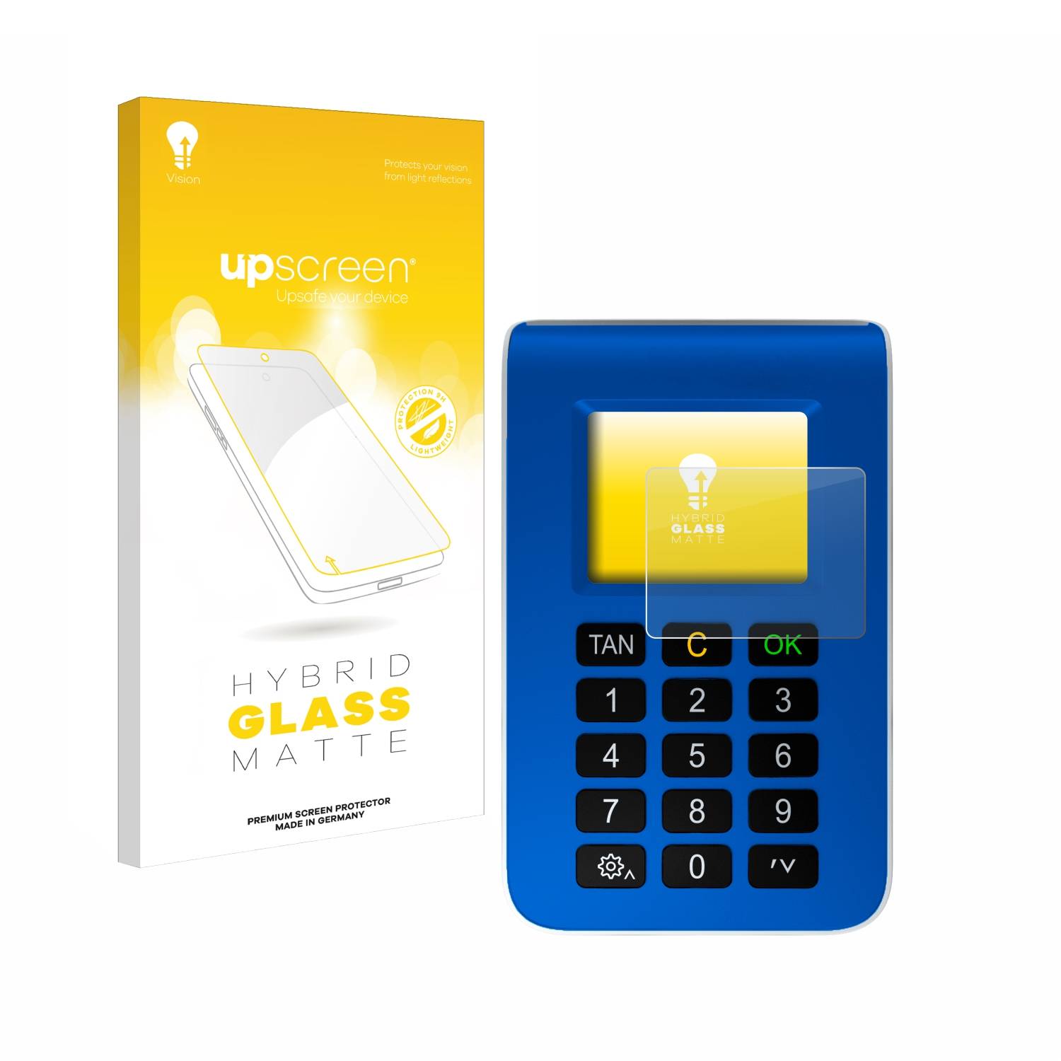 upscreen Hybrid Glas Matt Schutz-Folie für REINER SCT tanJack photo QR