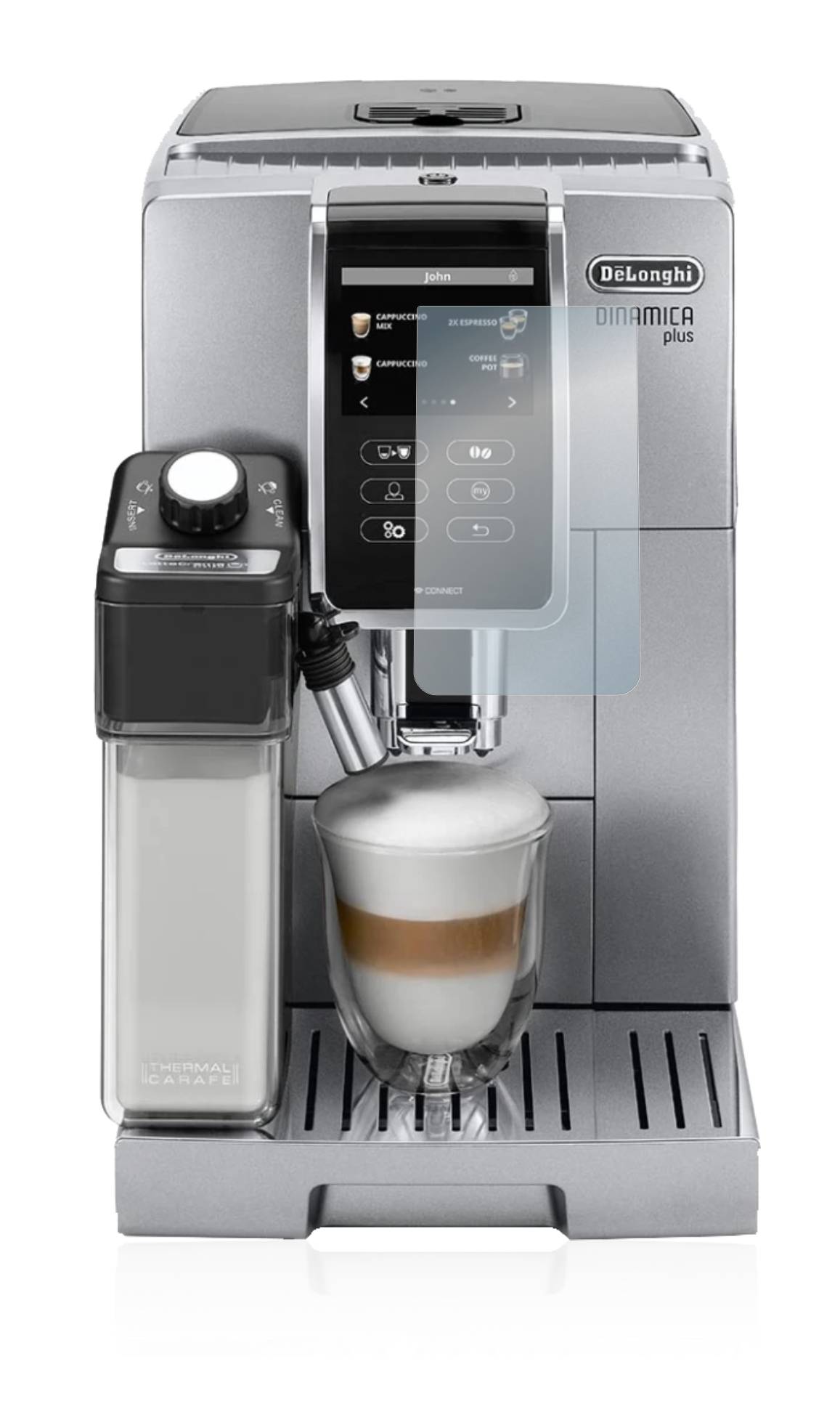 BROTECT AirGlass Glas Panzer-Folie für DeLonghi Dinamica Plus ECAM370.95.S - Schutzglas