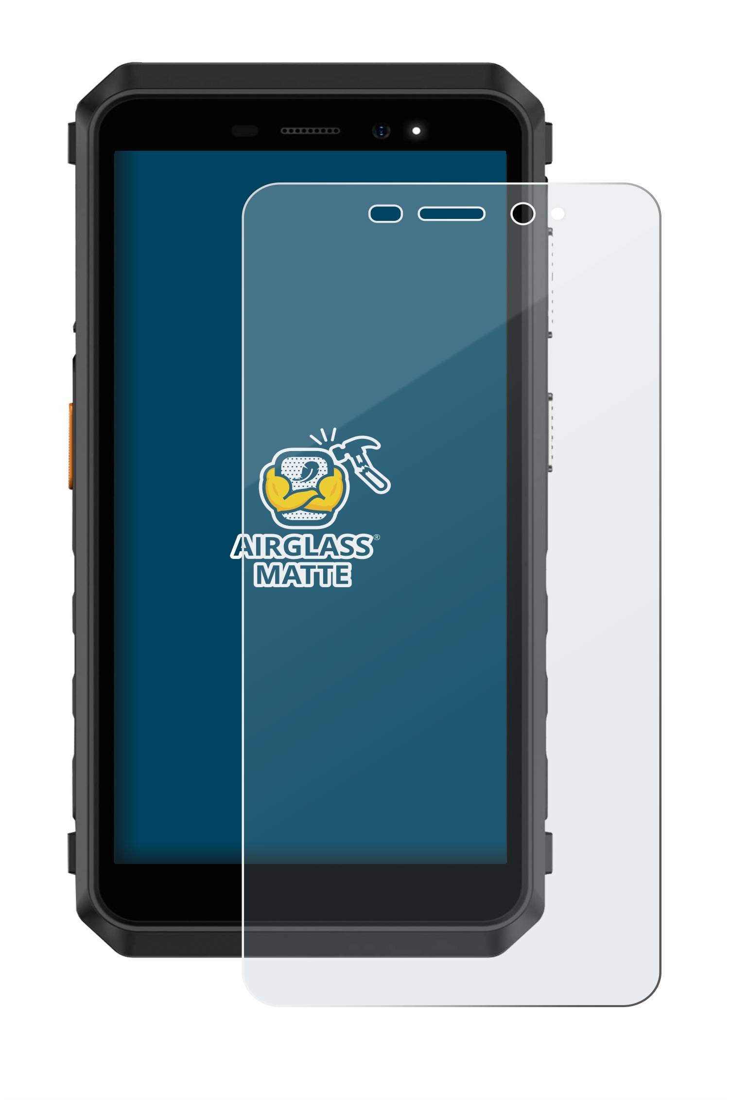 BROTECT AirGlass Matt Glas Schutz Folie für Ulefone Power Armor X11 Pro