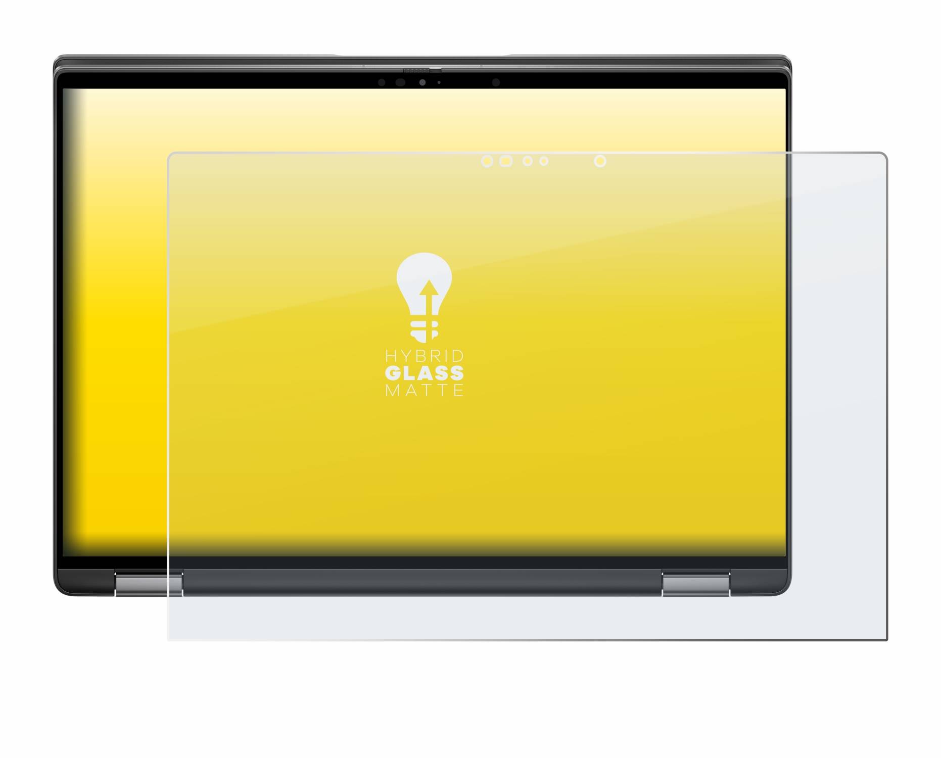 upscreen Hybrid Glas Matt Schutz-Folie für Dell Latitude 7440 2-in-1