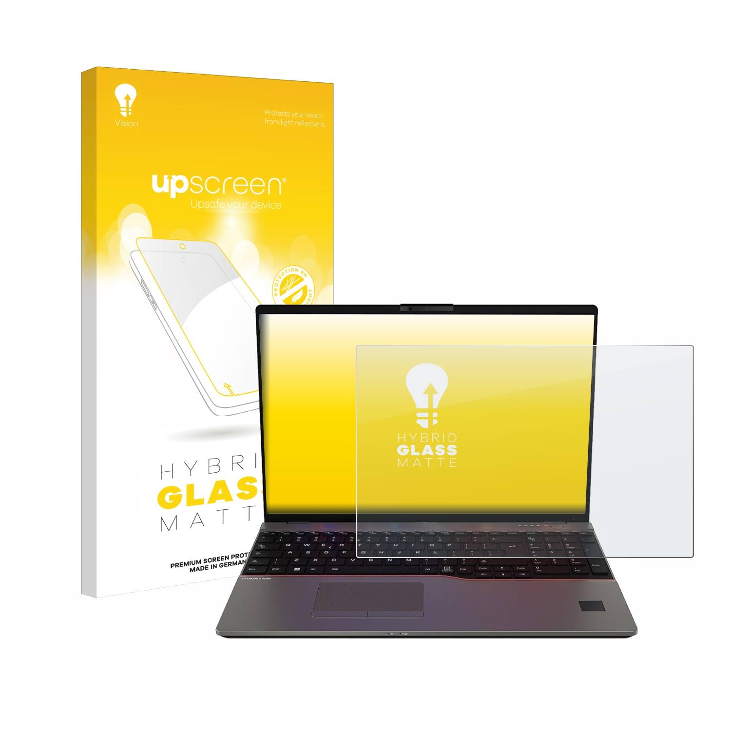 upscreen Hybrid Glas Matt Panzer-Folie für Fujitsu Lifebook U7413