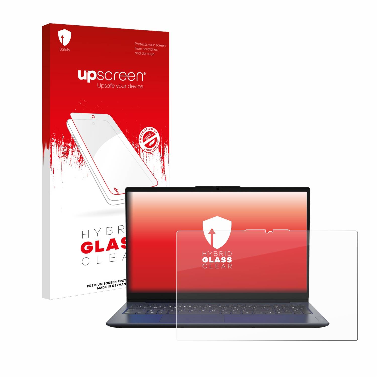 upscreen Hybrid Glas Schutz-Folie für MEDION E15235 15.6