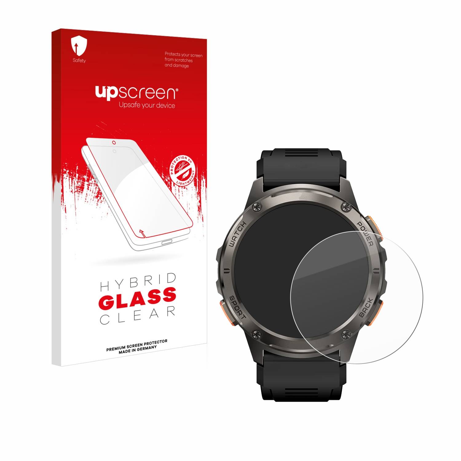 upscreen Hybrid Glas Schutz-Folie für Kospet Tank T3