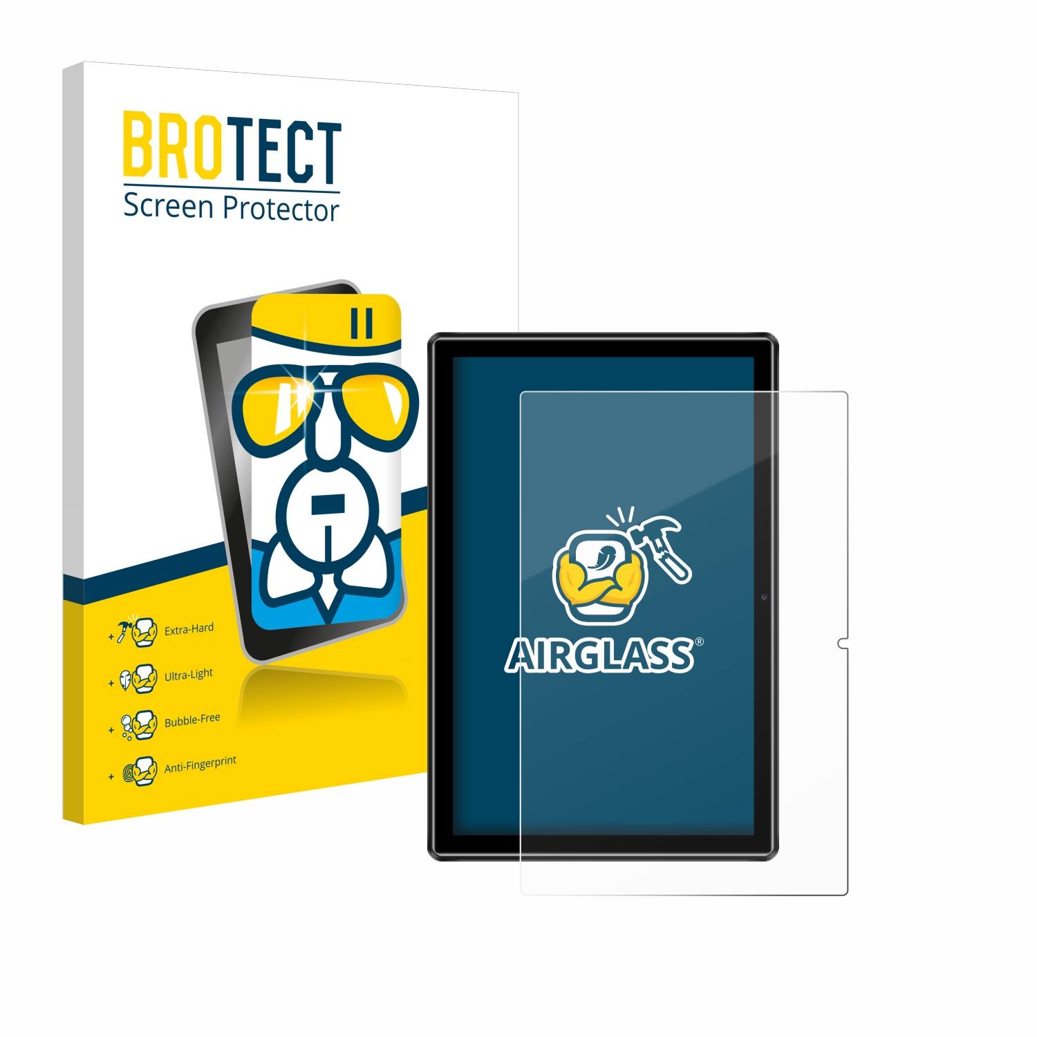 BROTECT AirGlass Glas Panzer-Folie für Doogee U9 - Schutzglas