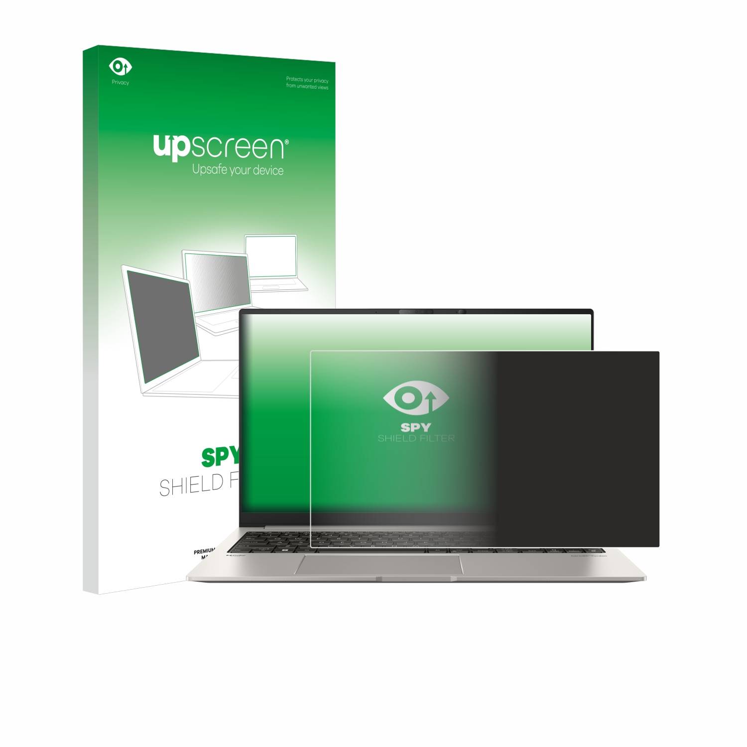 upscreen Blickschutzfilter für ASUS ZenBook 15 OLED UM3504 Blaulichtfilter Sichtschutz Privacy Anti Spy abnehmbar