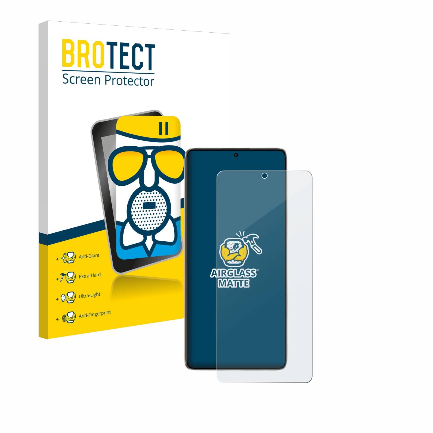 BROTECT AirGlass Matt Glas Schutz Folie für Xiaomi Poco F6