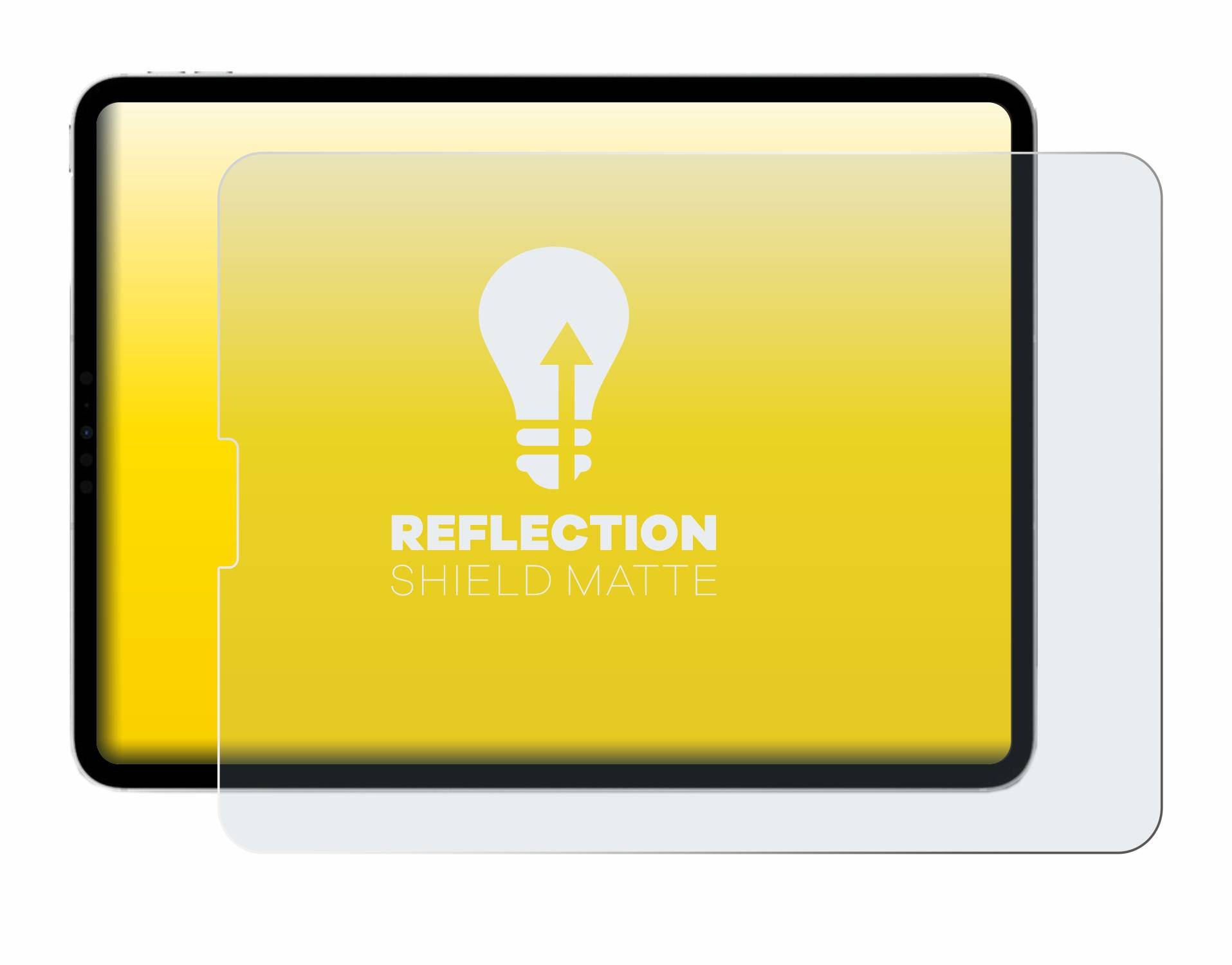 upscreen Reflection Shield Matt Schutzfolie für Apple iPad Pro 11 2022 (im Querformat)